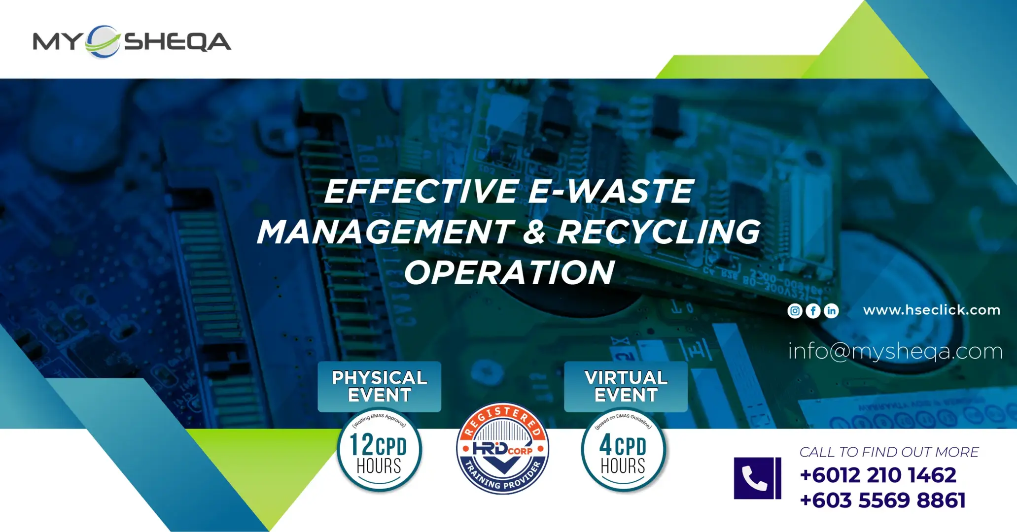 Effective e waste management recycling operation