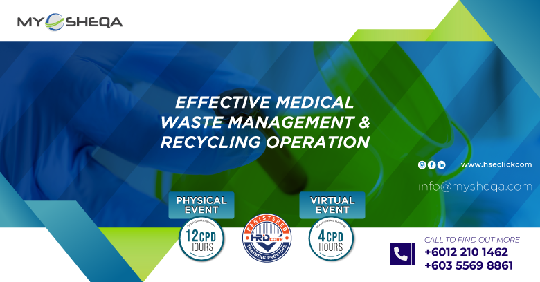Effective medical waste management recycling operation
