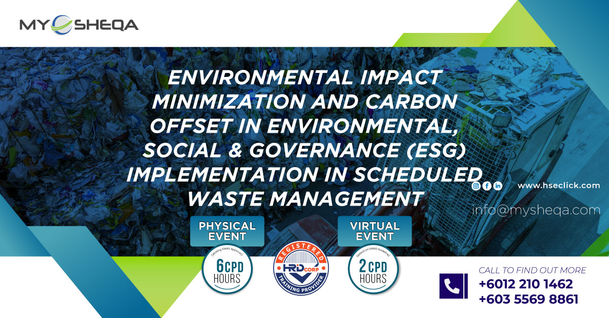 Environmental impact minimization and carbon offset in environmental social governance