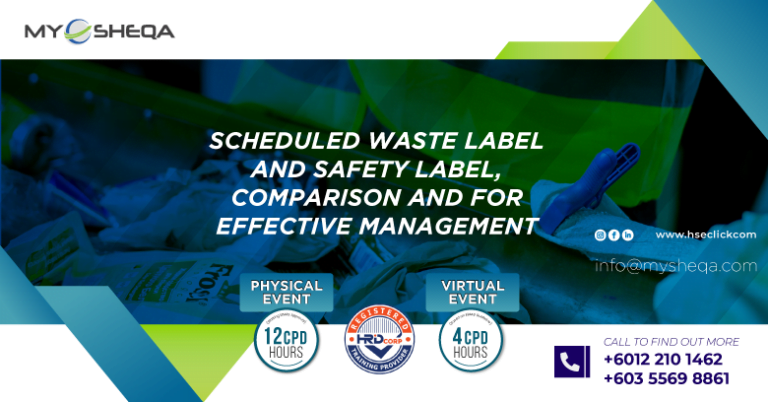 Scheduled Waste Label And Safety Label, Comparison And For Effective ...