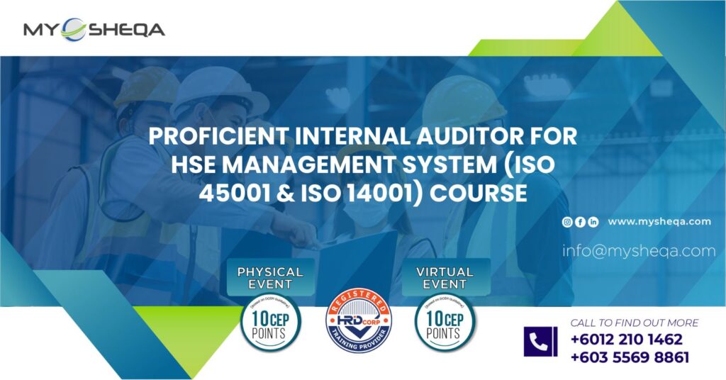 Proficient internal auditor for hse management system iso 45001 iso 14001 course